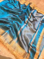 Banarasi Tissue Saree having Plain Body & Lace Border