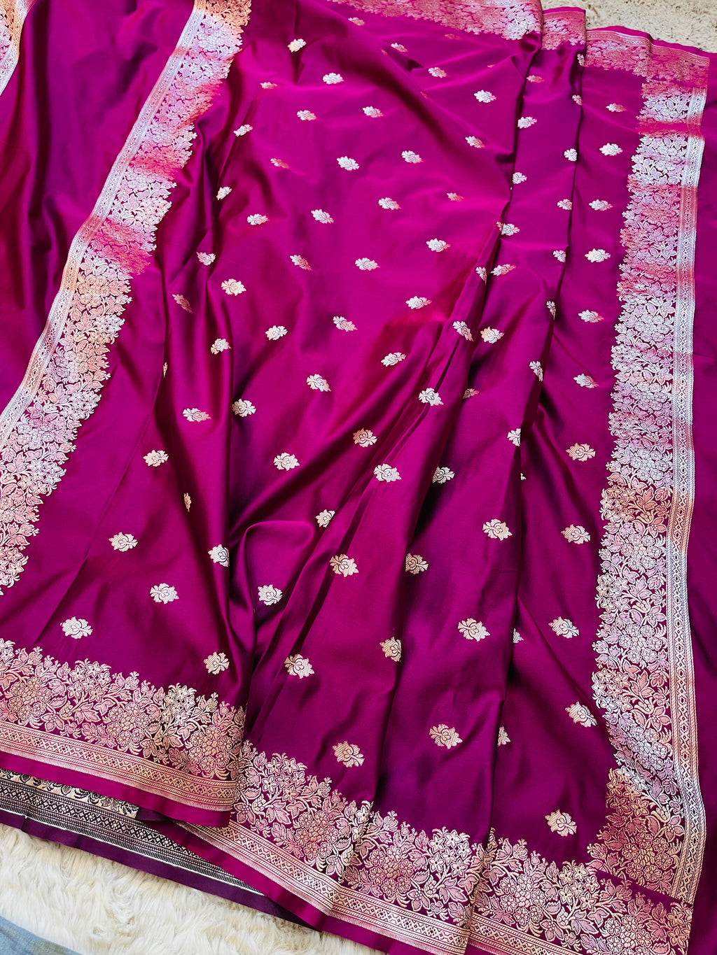 Stunning Banarasi Mashru Katan Silk Suit Set