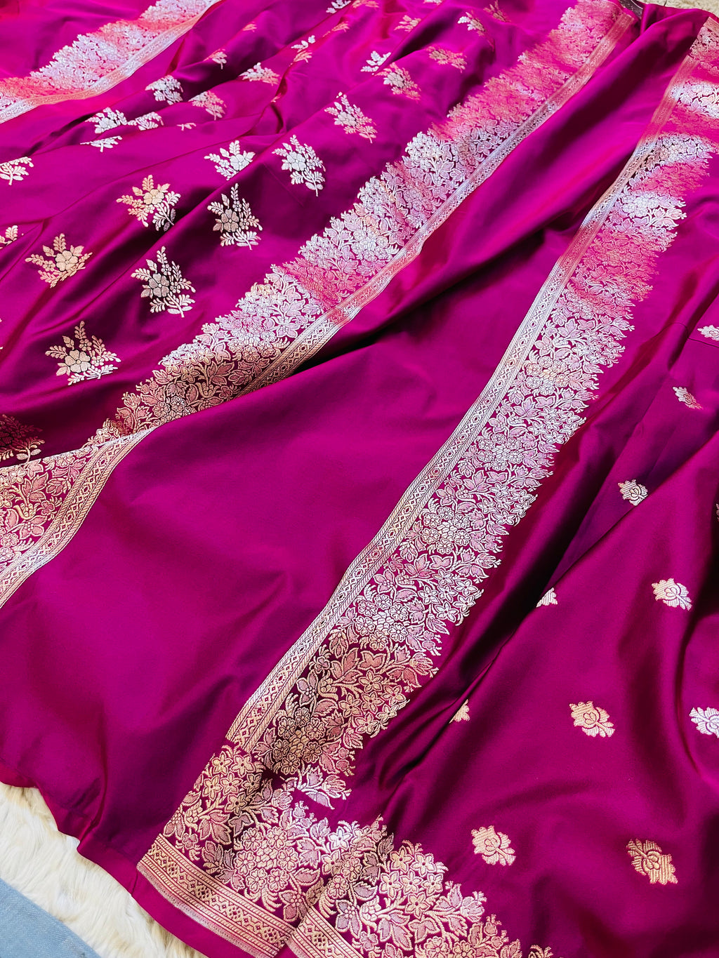 Stunning Banarasi Mashru Katan Silk Suit Set