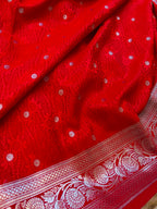 Royal Mashru Katan Silk Tanchoi Saree — Handwoven Banarasi Elegance